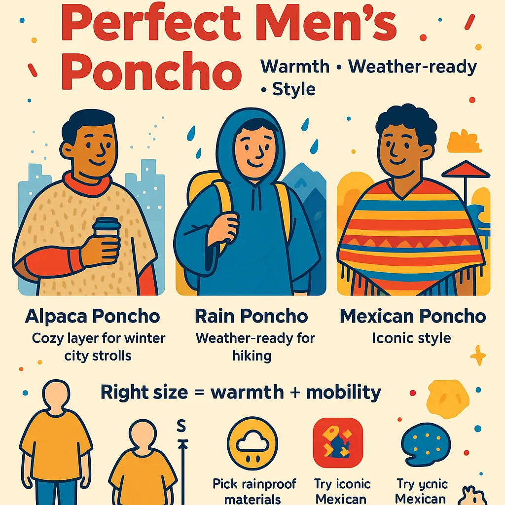 warm poncho mens - Gamboa