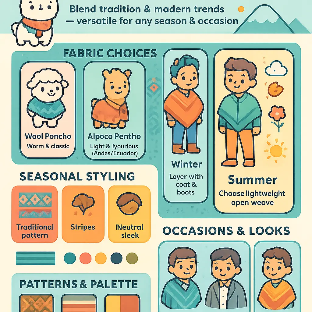 mens poncho - Poncho