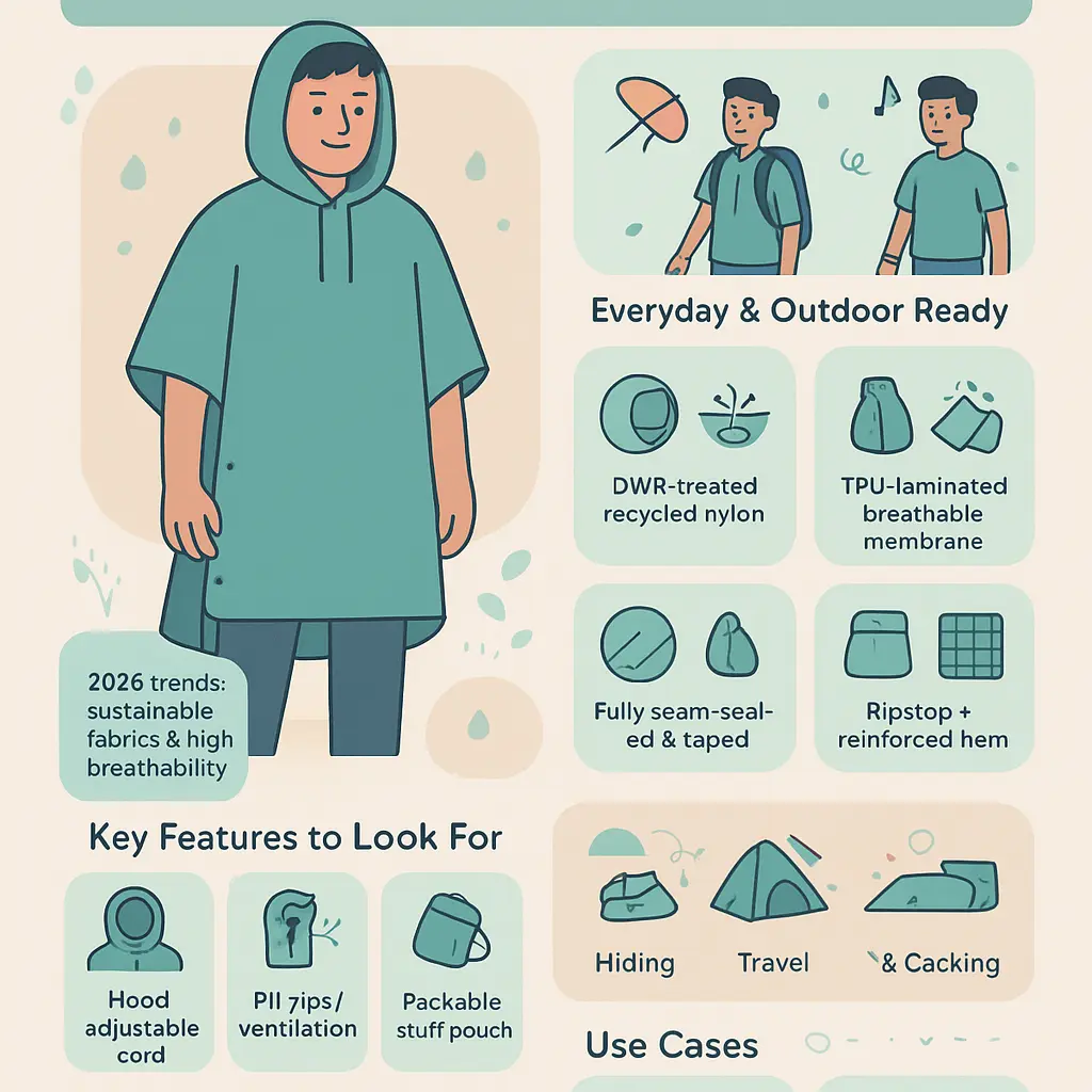 mens poncho - Poncho