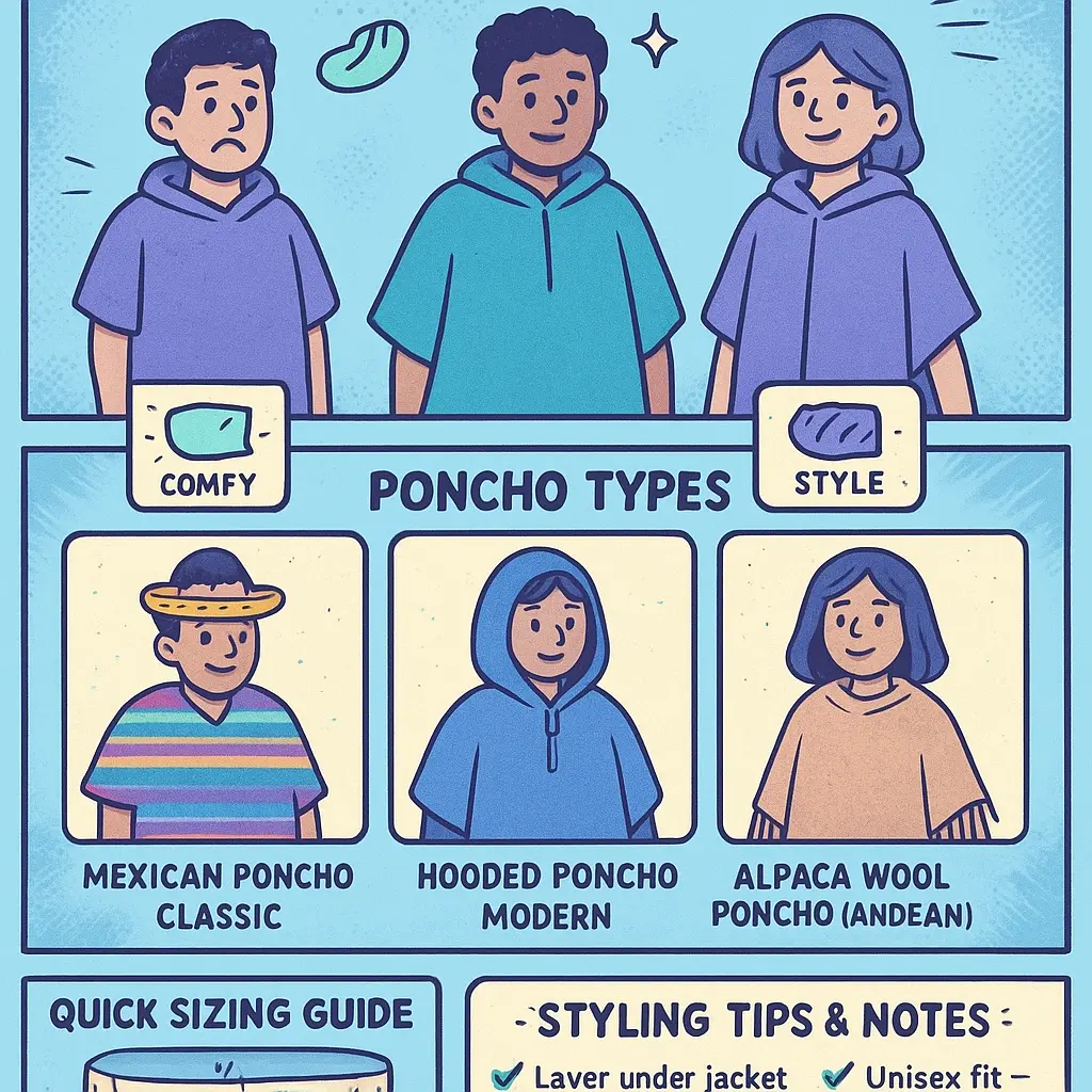 mens poncho - Unisex